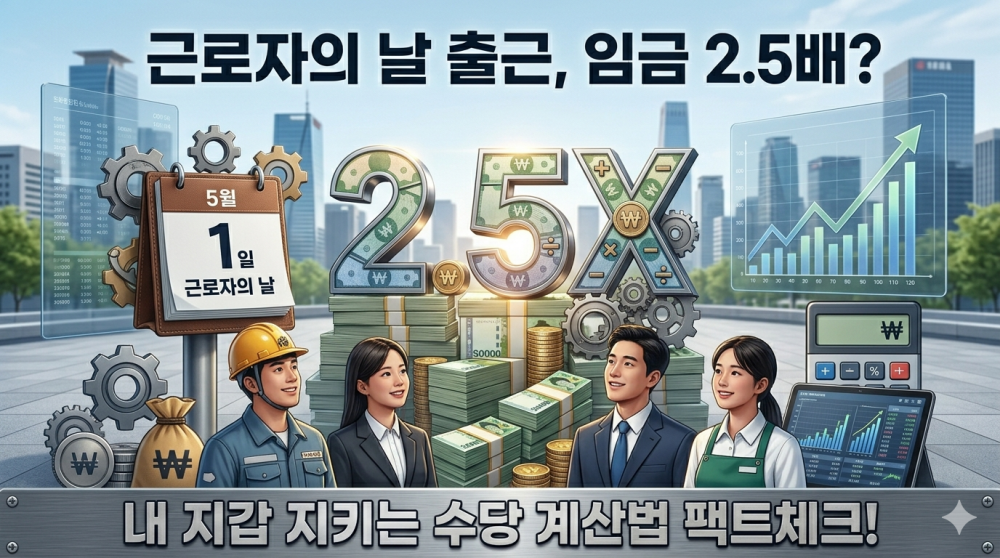 근로자의날 노동절 임금 수당 계산