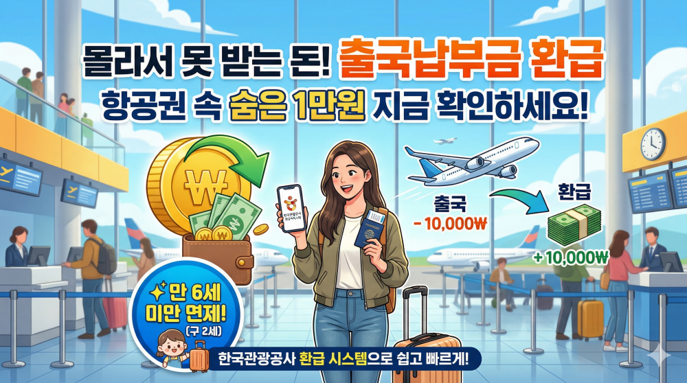 출국납부금 환급금 신청절차